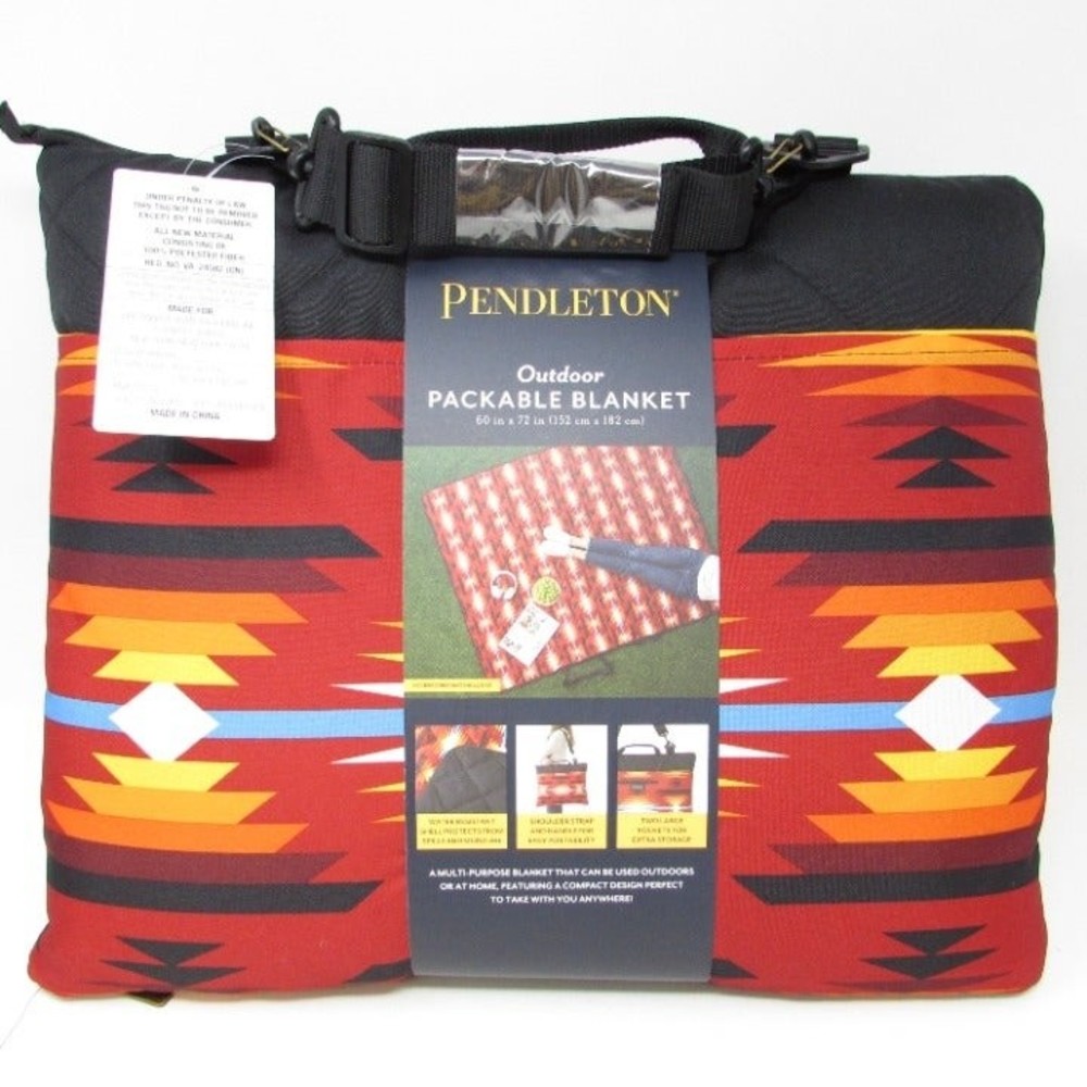 Pendleton Outdoor Packable Blanket 60"x72" Aztec Picnic Camping Water Resistant